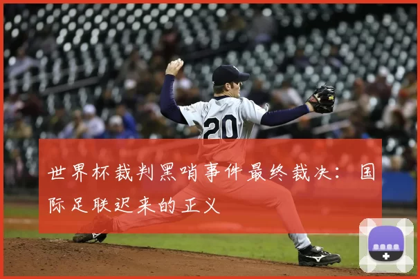 世界杯裁判黑哨事件最终裁决:国际足联迟来的正义
